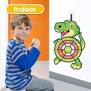 Dinosaur Toys for 3-12 Year Old Boys,30”Large Dart Board Kids Toys Age 4-12,Indoor Outdoor Games Dinosaur Birthday Party Supplies Favors Decorations,Stocking Stuffers for Kids
