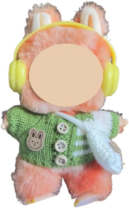 8 PCS MIni Doll Headphones for labubu ,DIY Doll Clothes Accessories Set- Dollhouse Decoration Set