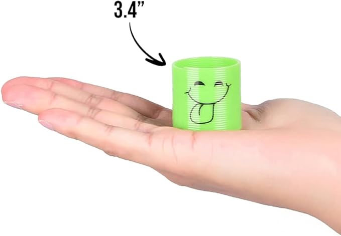 Fun Express - Goofy Smile Face Magic Springs (50pc) - Toys - Value Toys - Magic Springs - 50 Pieces
