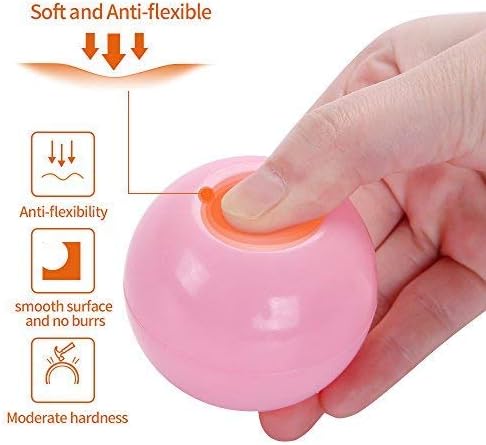 PlayMaty Colorful Pit Balls 2.1-inch Plastic Ocean Ball Crush Proof Stress Balls for Kids Pool Ball Playhouse Pit Accessories