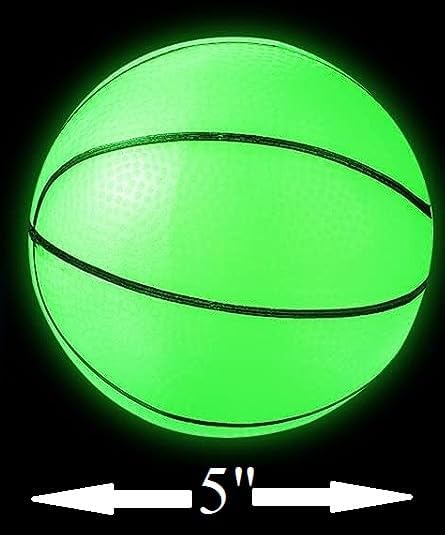 Toys+ 3 Pack! Inflatable Glow in The Dark Mini Basketballs Includes Pump and Needle Magic Shot Pro Mini Hoop Basketballs
