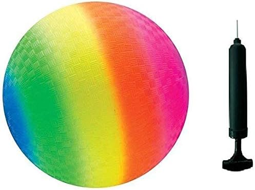 Toys+ 8.5 Inch Playground Balls Red, Blue, Green, Yellow and Rainbow!