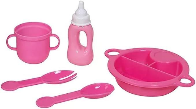 Lissi Dolls - Talking Baby with Feeding Accessories, 13 inches, Pink