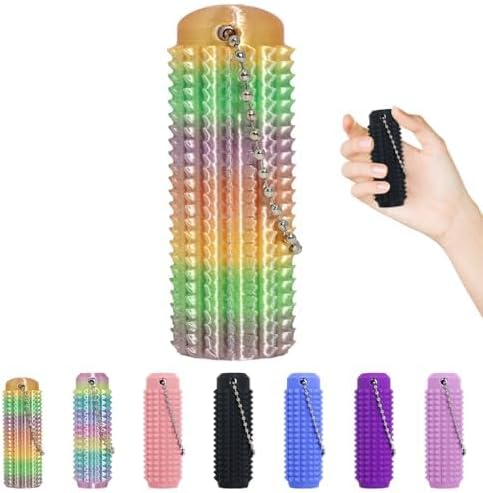 Little Ouchies Fidget Toys,Pain Stim Fidget Toy Reduce Stress for Adults,Anxiety Relief Pain Stim,Spiky Fidget Keychain for Anxiety,Sensory Toys,Novelty Gifts for Friends