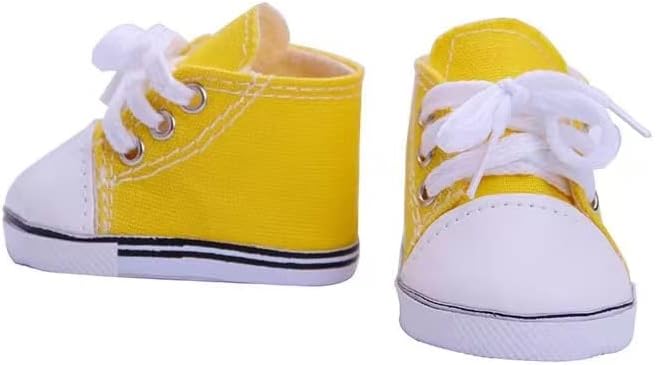 YIJING Doll Accessories,Five Pair 18 Inch America Doll's Shoes,Suitable for 18 inch Doll,Best Gift for Girl