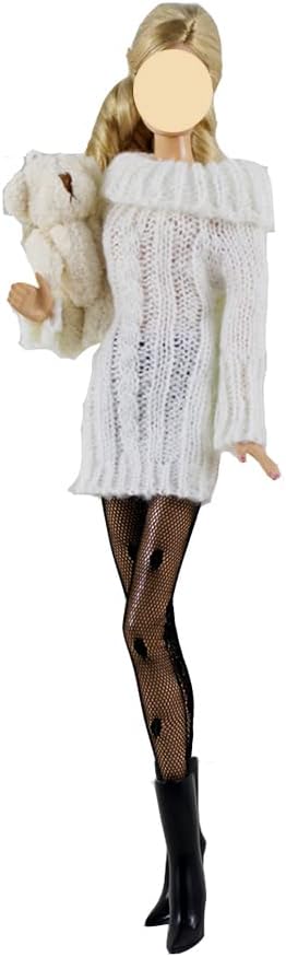 Doll Clothes, 5 Sets Outfits Spring Dresses Pants Windbreaker Hat for 11.5 inch Dolls Accessories Random Style (B)