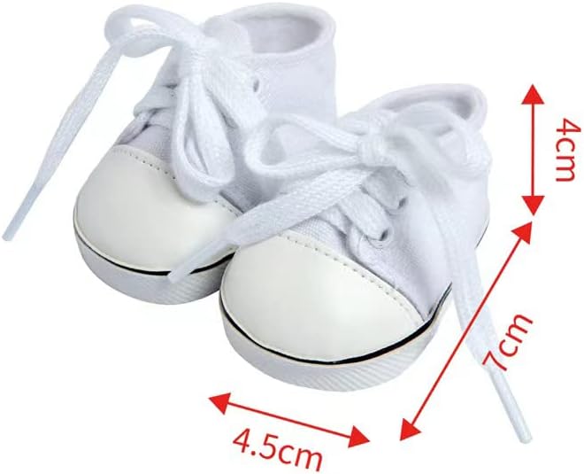 YIJING Doll Accessories,Five Pair 18 Inch America Doll's Shoes,Suitable for 18 inch Doll,Best Gift for Girl