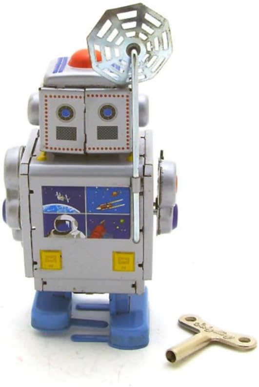 Charmgle Aerospace Robot Tin Toy Wind-up Walking Robot Adult Collection Retro Toy Gifts Party Favor Home Decoration