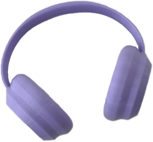 17cm Doll Accessory - 17cm Doll Miniature Headphones Acrylic Material, Suitable for Photography and Display | Suitable for 6.7in (Purple Earphones（NO Doll)