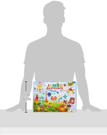 Folia 50915/1 Jumbo Craft Case with 107 Pieces, Huge Selection of Craft Materials for Children and Adults
