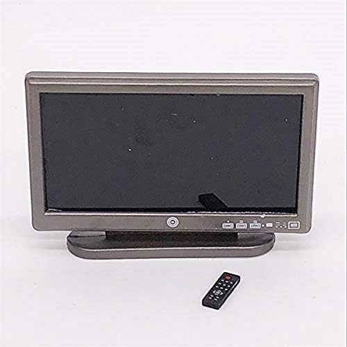 Doll House TV, 1:12 Scale Dollhouse Accessories Miniature Furniture Decor Model, Play Toy (TV)
