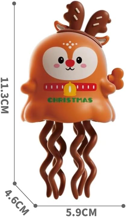 hristmas Wind Up Toy Reindeer, Dancing Wiggly Wind-Up Christmas Toy, 2 Play Modes, No Batteries Needed, Stocking Stuffer Size, Gift Box Included, Party Favors for Kids Ages 3+
