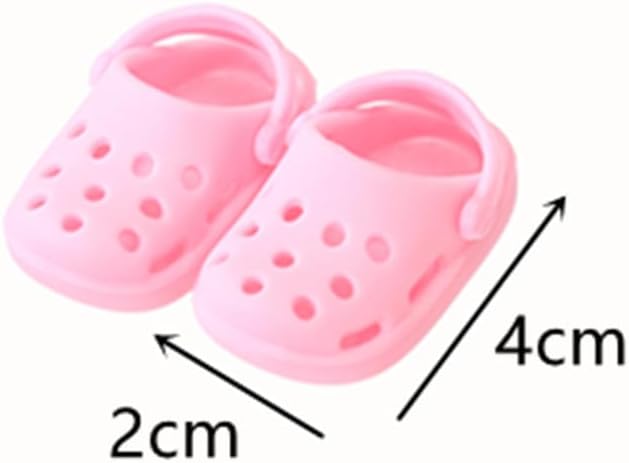 5 Pairs of Doll Shoes Suitable for 17cm Dolls, 5 Colors Suitable for Different Clothing Styles, 17cm Doll Accessories (5 Pcs A)