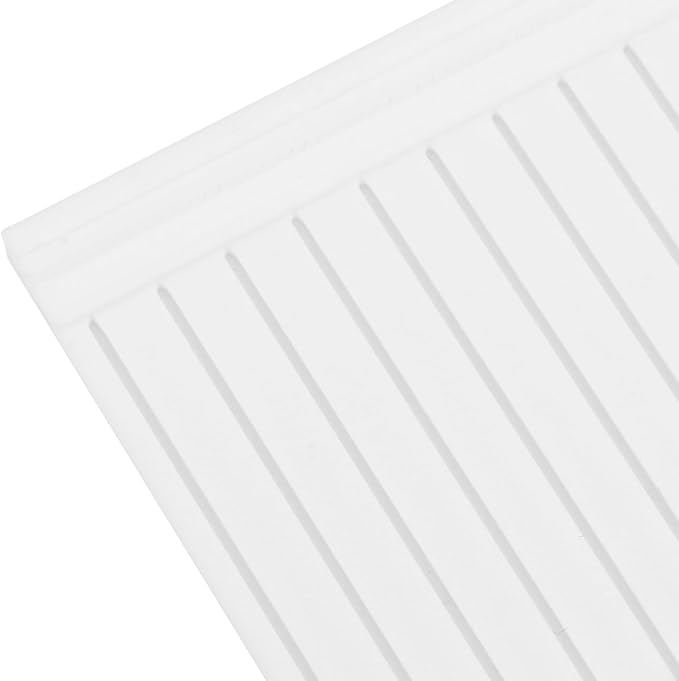 Toyvian 5pcs Elegant 1/12 Scale Miniature Wainscoting for Dollhouses Mini Wall Trim Detail Crafted Mini Dollhouse Accessories