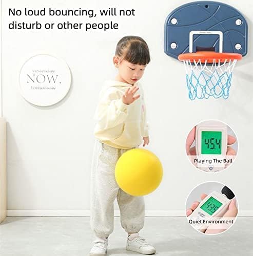 7Inches Uncoated Silent Foam Ball, Sponge Kickball,Dodgeball for Indoor Activity & Play