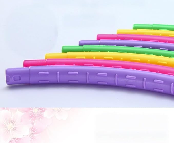 Exercise Hoop for Kids,Detachable and Adjustable Weight Kids Exercise Hoop, Multicolor Plastic Sports Play Hoop