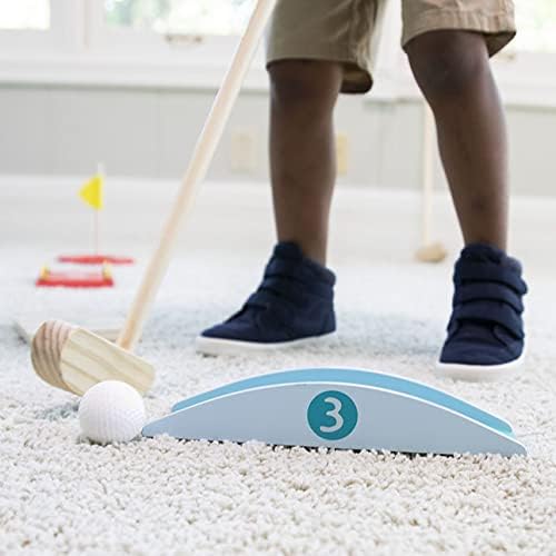 Fat Brain Toys Putt-n-Play Wooden Mini Golf Course Set for Toddlers and Kids Ages 3+