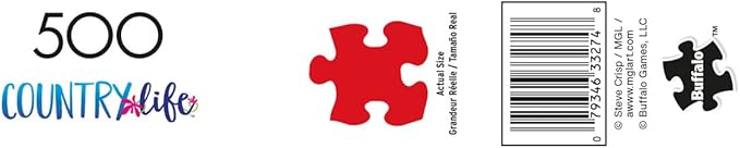 Buffalo Games - Country Life - Farm Scenic - 500 Piece Jigsaw Puzzle for Adults - Challenging Puzzle Perfect for Game Nights - Finished Size is 21.25 x 15.00