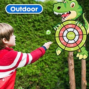 Dinosaur Toys for 3-12 Year Old Boys,30”Large Dart Board Kids Toys Age 4-12,Indoor Outdoor Games Dinosaur Birthday Party Supplies Favors Decorations,Stocking Stuffers for Kids