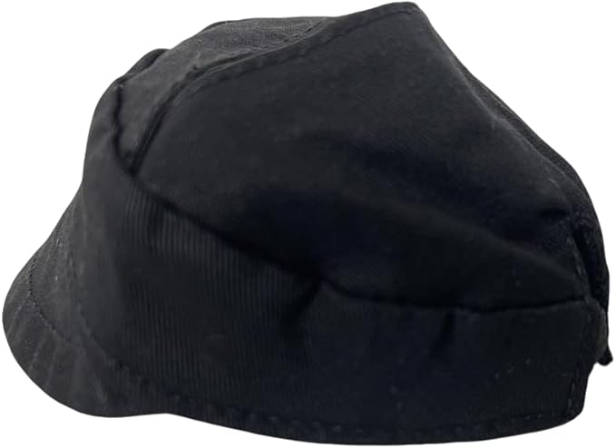 for Labubu Doll Accessories Set, 4 Colors Options Camouflage Bucket Hat and Black Sunglasses Frame(no Lenses) Casual Cap (Black)