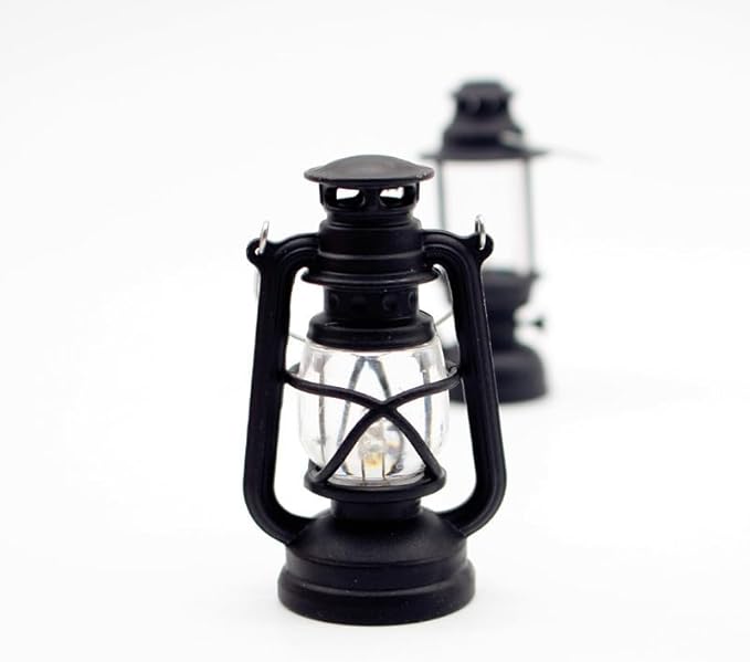2PCS 1/12 Scale Accessories Camp Lights Set,Miniature Dollhouse Accessories with Realistic Outdoor Scene Model for Dollhouse Kitchen Furniture and Decoration