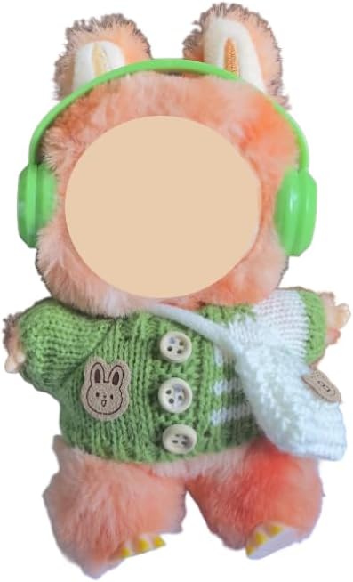 8 PCS MIni Doll Headphones for labubu ,DIY Doll Clothes Accessories Set- Dollhouse Decoration Set