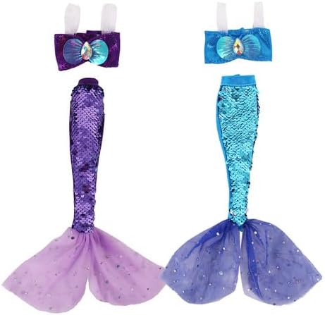 Unicorn Element 5 Pcs 11.5 Inch Girl Doll Mermaid Tail Clothes and Accessories (Dolls are Not Included) - Mermaid Tail Summer Dress, Swimsuit, Bikini