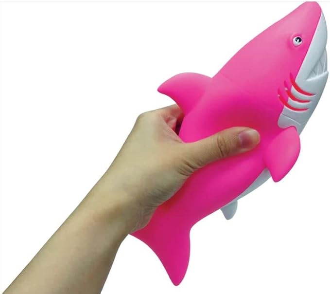 Animolds Baby Squeaky Toy Squeeze Party Favors Toys for Boys Novelty Toys & Amusements Screaming Rubber Gag Gifts Small Animal Toys Funny Dog Toys 6-8In Baby Sensory Toys 2PK(Squeeze Me Shark 2PK)