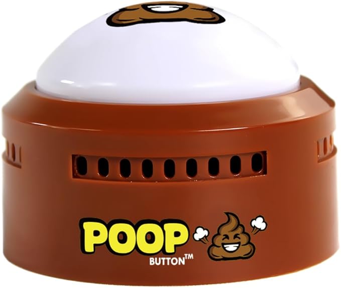 Talkie Toys Products Poop Button - Lights Up and Plays 20 Funny Fart Sounds - Fun Prank & Gag Gift - Funny Gift & Stocking Stuffer