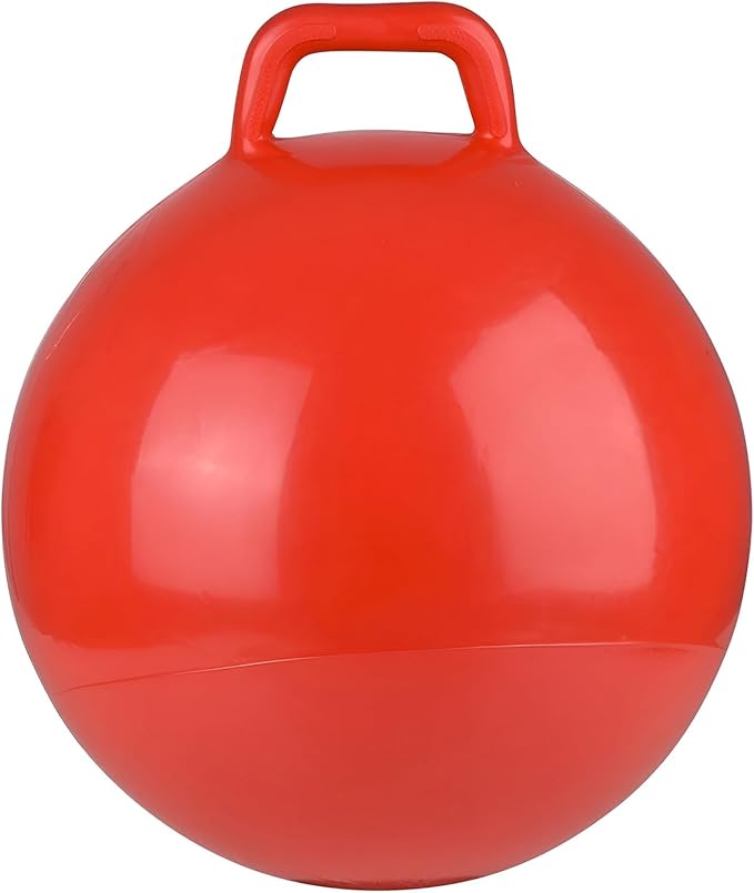 Red Hopper Ball - 18" (1 Pc.) - Thick Vinyl Jumping Ball with Handle - Perfect for Indoor and Outdoor Active Play