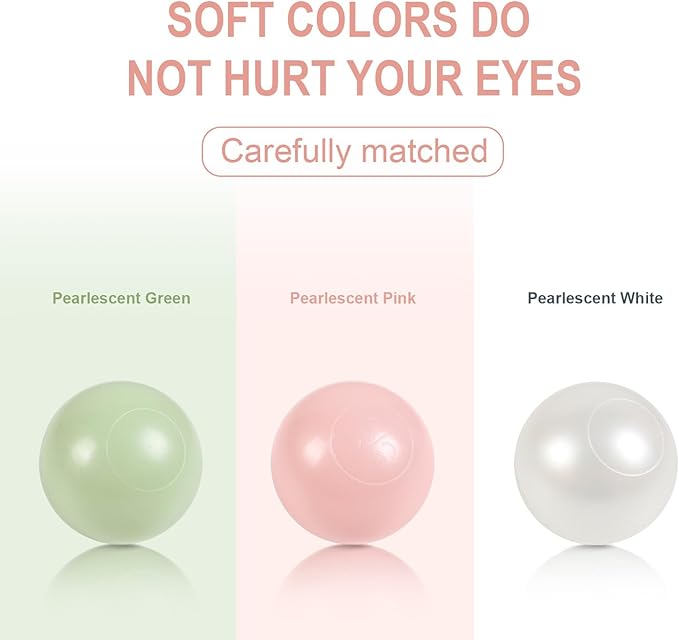 TRENDBOX Ball Pit Balls Plastic Balls for Ball Pit Pool Playpen Babies Kids Children Birthday Parties