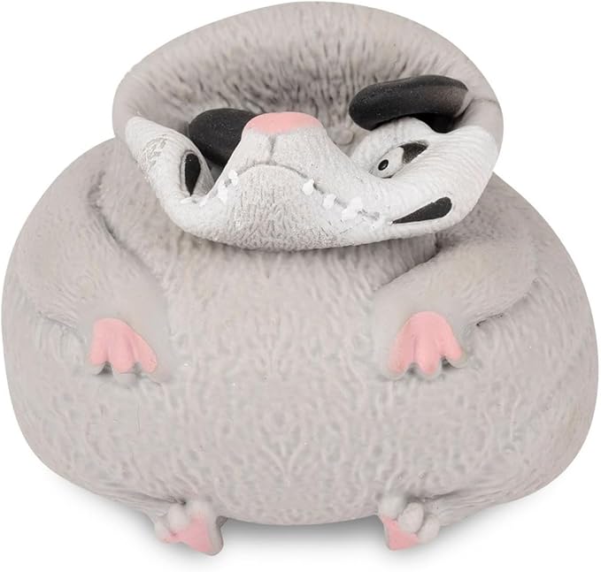 Archie McPhee Novelty Gifts Funny Splat Possum - 5-1/2" Soft Total Physical Response Splat Possum Filled with Sand - Perfect for Emotionally Charged Laughter and Fun All Year Long