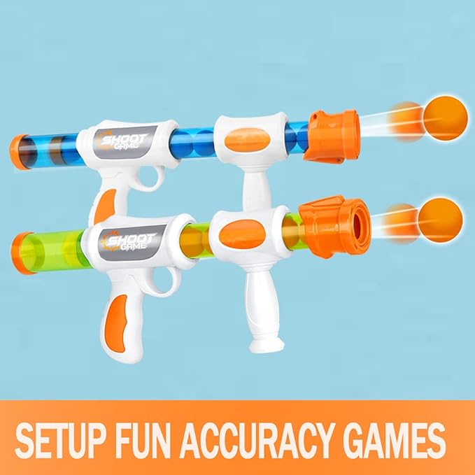 48 Pieces Power Popper Refill Balls Soft Foam Balls Approx 1.2 Inch in Diameter, Foam Balls for Popper Air Blaster Guns, Replacement Foam Bullet Ball for Shooting Game Guns, 48 PCS (Orange)