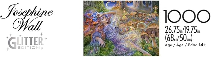 Buffalo Games - Josephine Wall - Glitter - After the Faery Ball - 1000 Piece Jigsaw Puzzle for Adults - Challenging Puzzle Perfect for Game Nights - Finished Size is 26.75 x 19.75