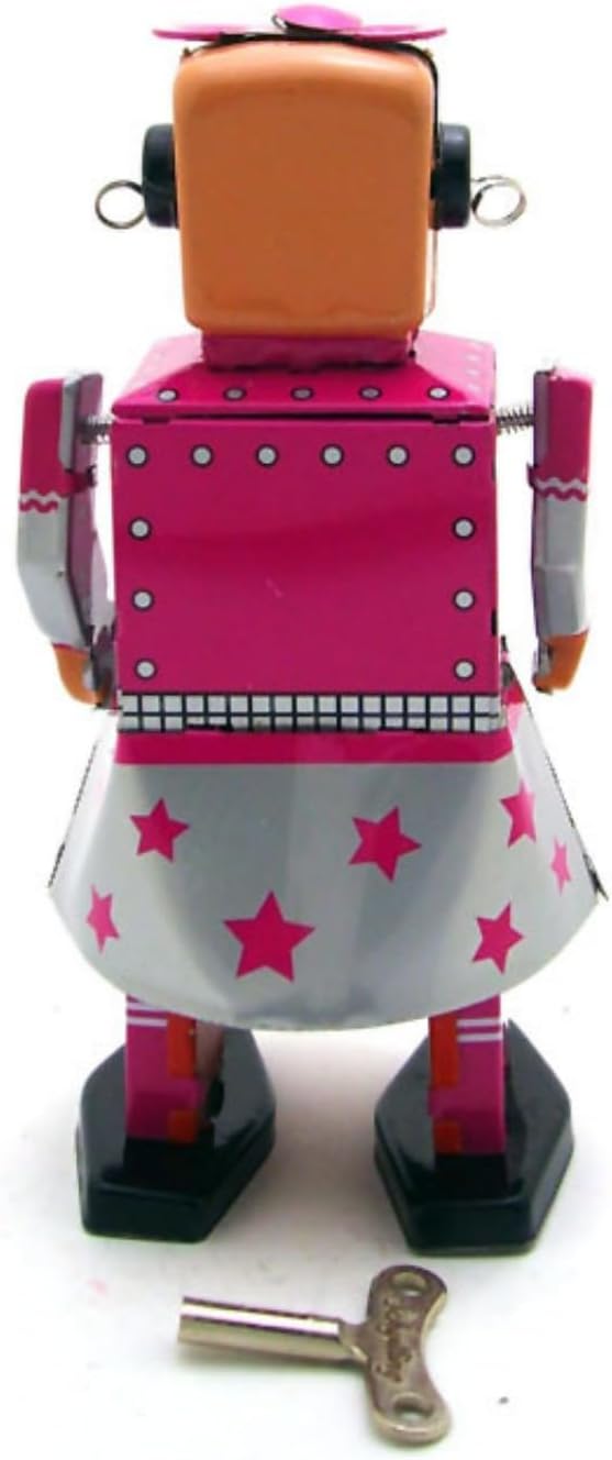 Charmgle Venus Robot Retro Tin Toy Novelty Tin Robot Wind-Up Toy Party Favor Bar Clothing Shop Home Decoration Adult Collection
