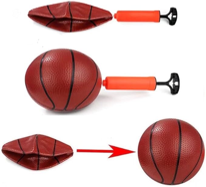 Soft Sports Balls Set for Kids Various Size of Soccer Ball, Basketball, Football,Tennis Ball,Volleyball with Hand Pump