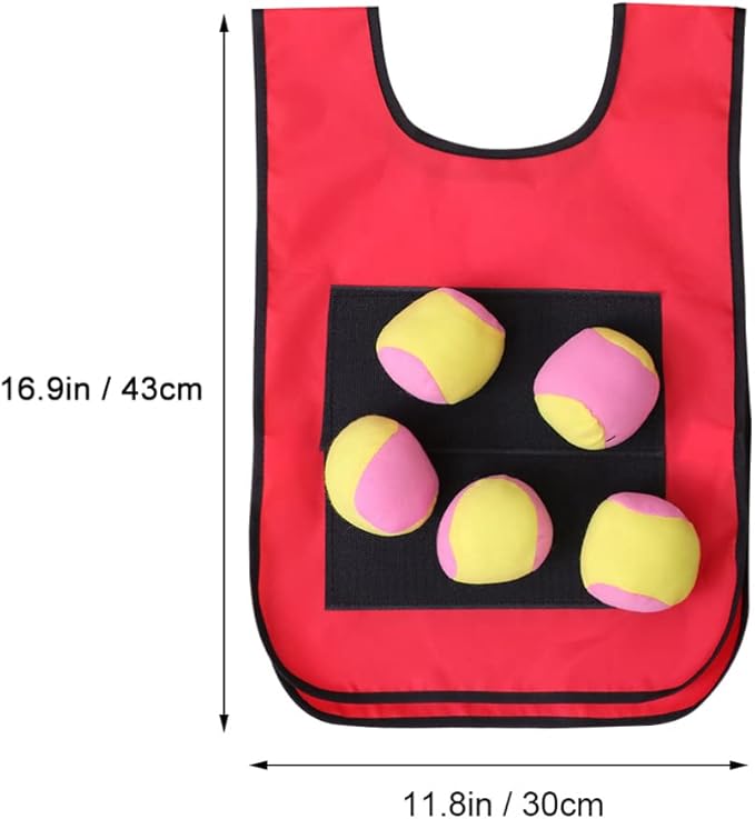 Toyvian Dodgeball Game Vests Sticky Vests Set Game Sticky Ball Random Color