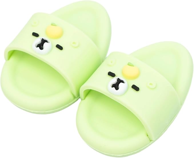 Summer Sandals for Dolls Open Toe Slippers, Cute Accessories for Photography, Display & Collectors Age Limit 15 （Green）