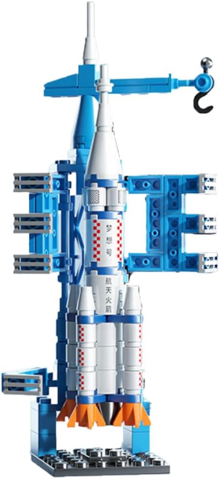 Vilbocr Space Rocket Building Blocks Set - （130-Piece ） STEM Toys for Kids Ages 6-12, Creative DIY Astronaut Adventure Kit, Cool Birthday Gifts for Boys & Girls