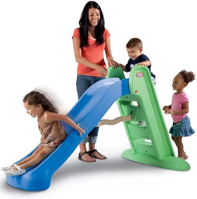 Little Tikes Easy Store Large Slide , Blue/Green