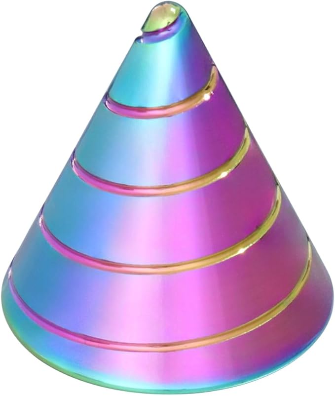 Kinetic Spinning Desk Toys, Fidgets for Anxiety and Stress for Adult Teen Cool-Stuff, Party Gifts for Christmas & Halloween (Conical)