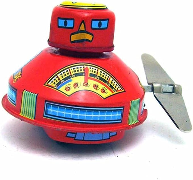Charmgle Space Robot Wind-up Tin Toys Adult Collection Tinplate Clockwork Walking Robots Toy Party Favor Bedroom Store Library Decoration 3 Packs