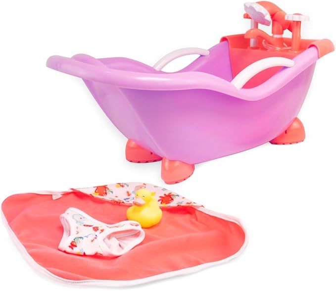 JC Toys - 14" Lots to Love Babies Doll and Bath | Real Working Bath and Shower Gift Set and Accessories | Posable & Waterproof | Ages 2+