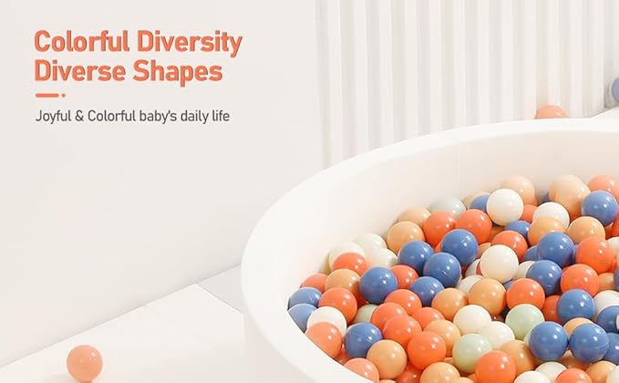 Clear Ball Pit Balls - Crush Proof Plastic Toy Balls for Boys and Girls