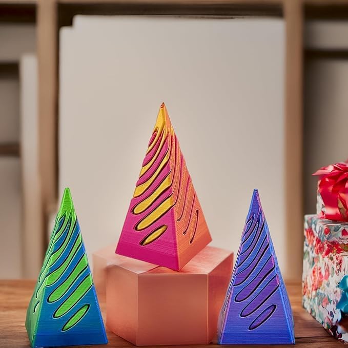 3 Packs Impossible Cone,Spiral Cone Fidget Toy,Impossible Cones passthrough Impossible Pyramid for Relaxing,Spiral Fidget Toy passthrough Impossible Cone,Birthday for Adults & Kids