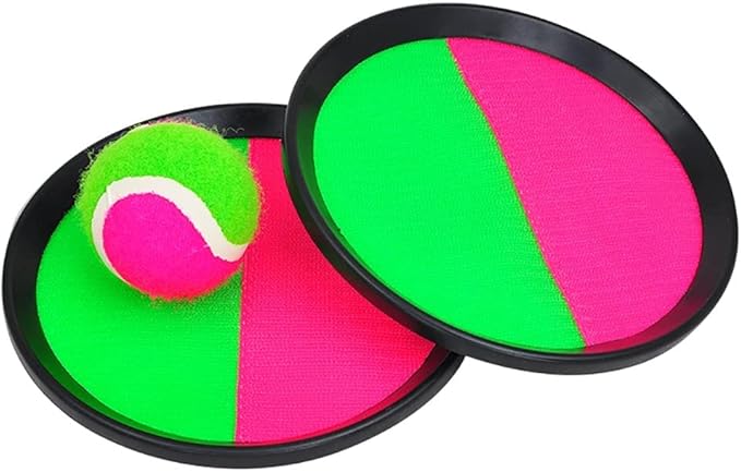 Pitch N Catch Ball Game Pack Indoor and Outdoor Mitt Pitch N Catch Paddle Ball Set (1 Pack)