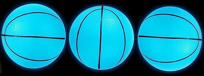 Toys+ 3 Pack! Inflatable Glow in The Dark Mini Basketballs Includes Pump and Needle Magic Shot Pro Mini Hoop Basketballs