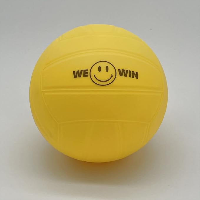 Spike Replacement Balls | Roundnet Game Balls | Strong Bounce Ball | 3.5inch Yellow Soft Rubber Ball | Extra Balls | Lawn Beach Volleyball, Water Pool Ball