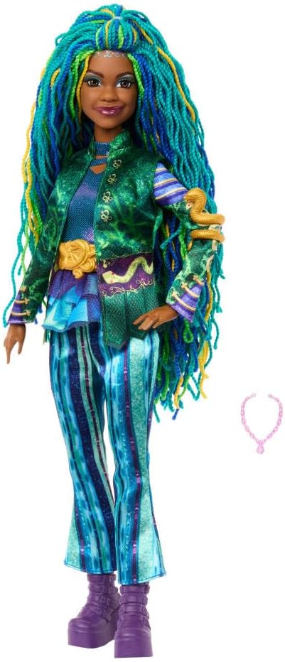 Mattel Disney Descendants: The Rise of Red Fashion Doll & Accessory Uliana, Younger Sister of Ursula with Movie-Inspired Clothes & Necklace