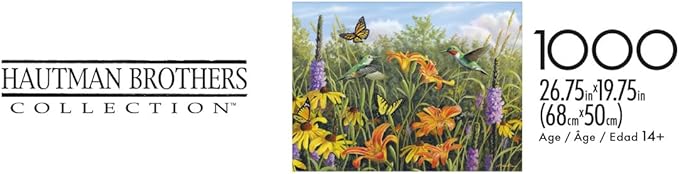 Buffalo Games - Hautman Brothers - in The Meadow - 1000 Piece Jigsaw Puzzle for Adults - Challenging Puzzle Perfect for Game Nights - Finished Size is 26.75 x 19.75 – Precision-Cut Pieces